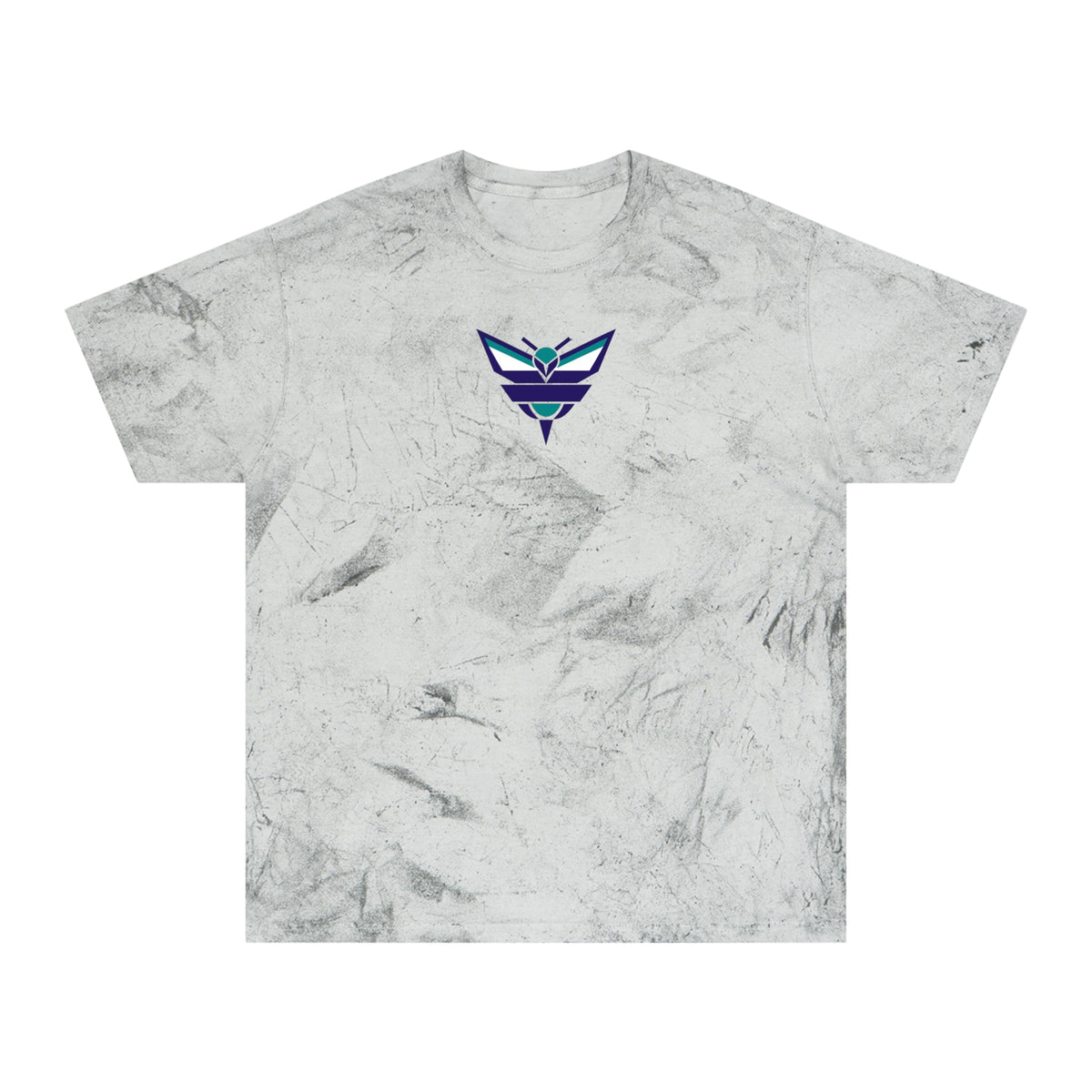 Charlotte Basketball Tie-Dye Tee — Smoke, Navy, Kelly Green & White