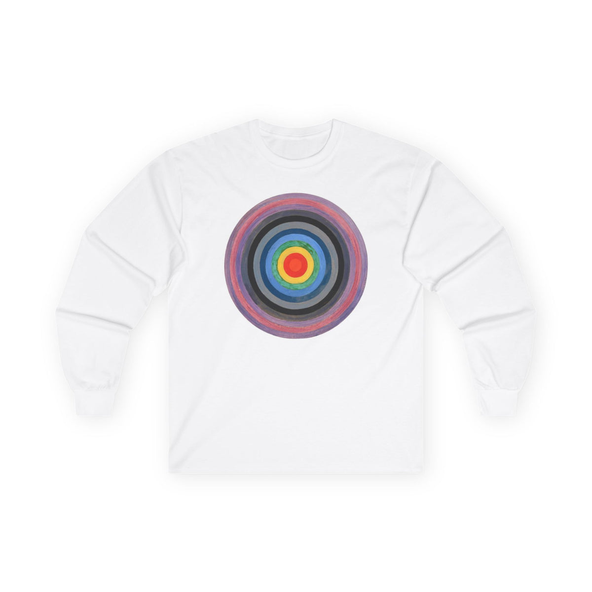 plate 343 long sleeve tee - White