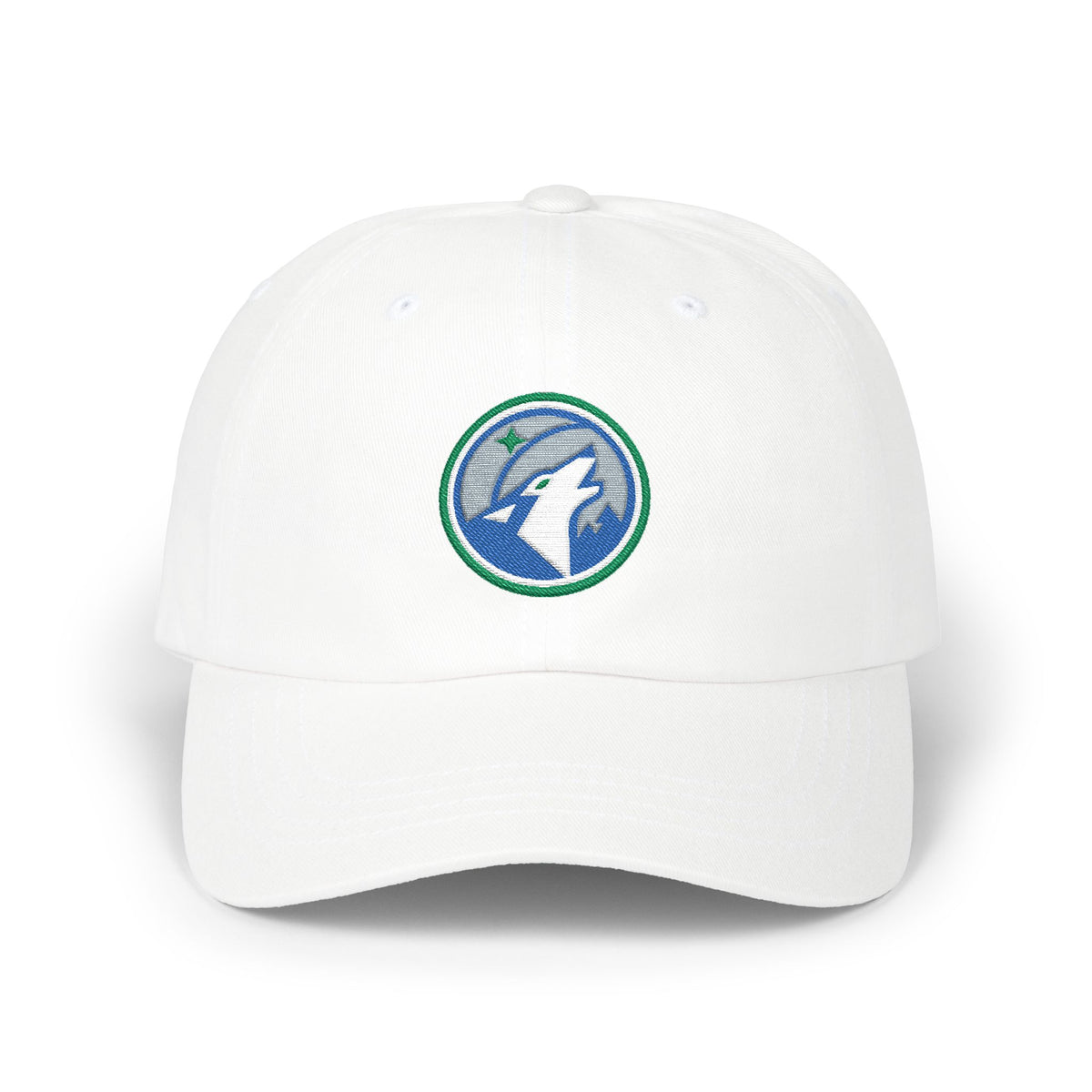 Minnesota Basketball Dad Cap — Embroidered, Royal, Grey & White