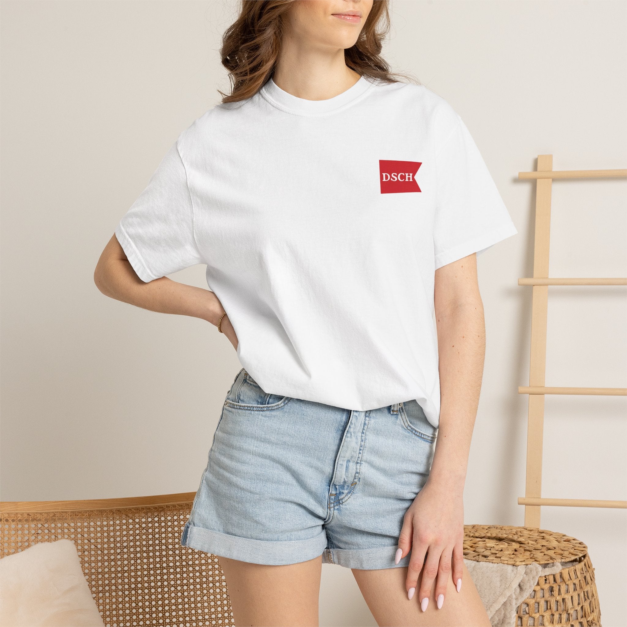 Coffee Shop T-Shirt — "Dog Square Coffee House" Logo Tee (Kennebunkport, ME)
