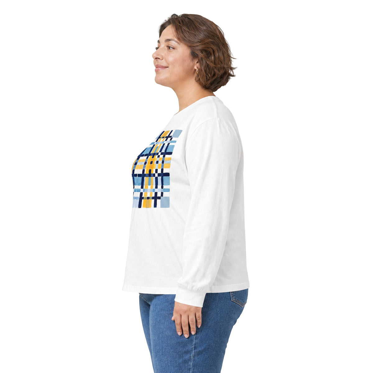 plate 262 long sleeve tee - White