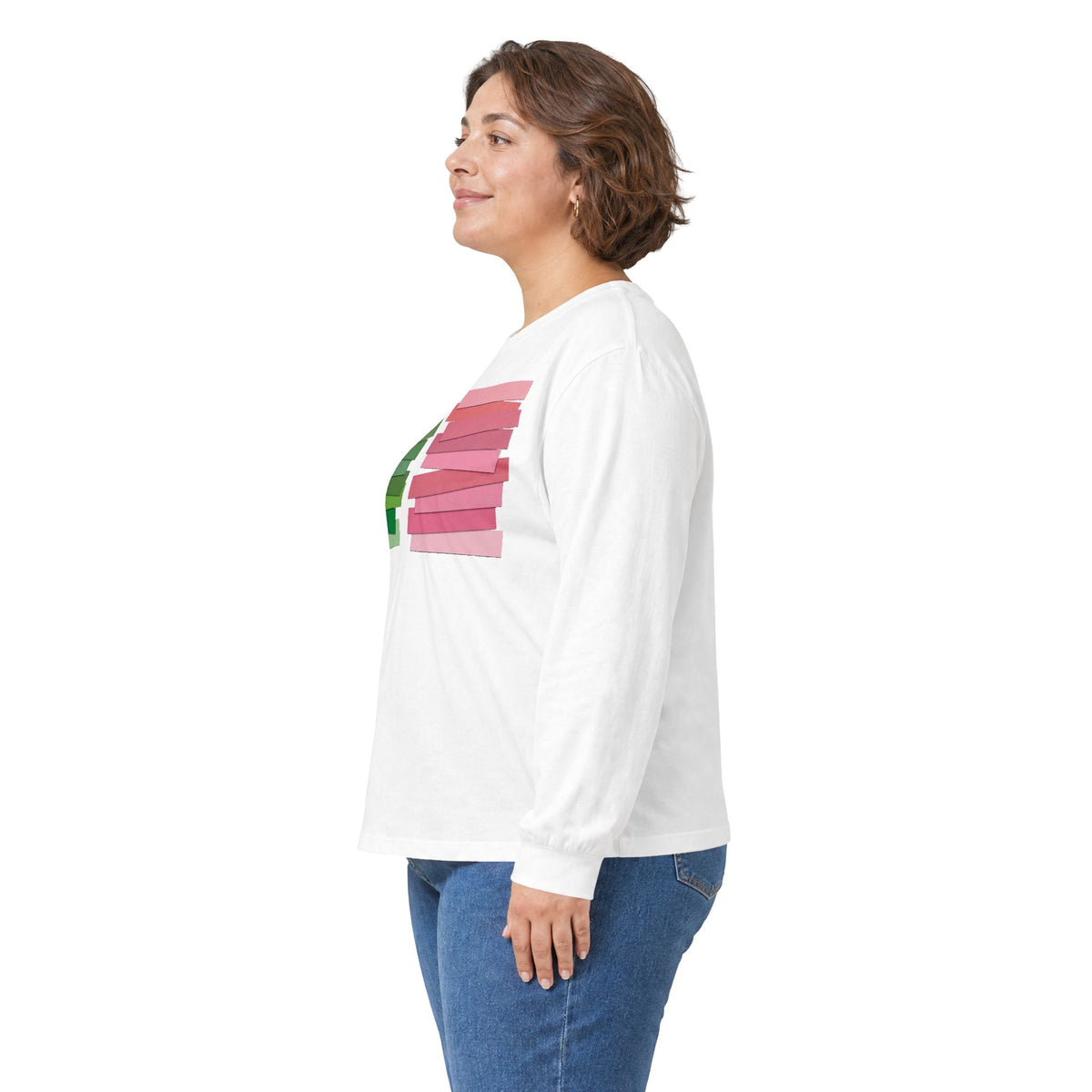 plate 250 long sleeve tee - White