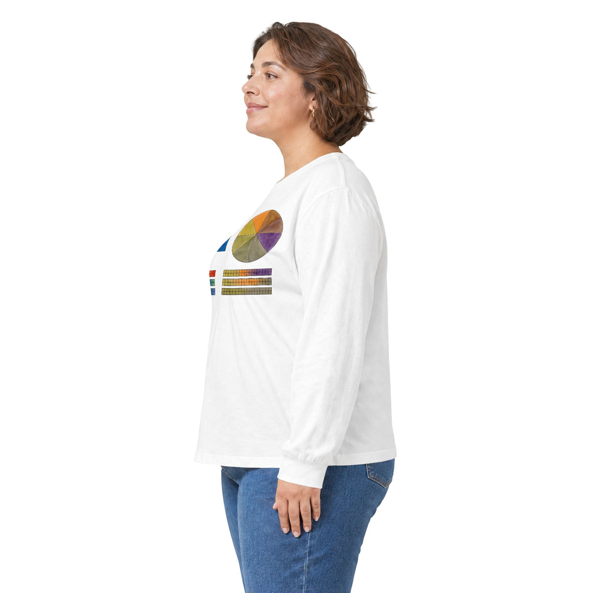 plate 202 long sleeve tee - White