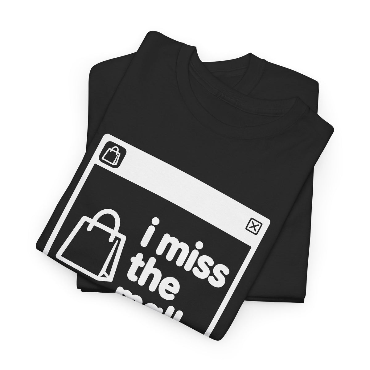 i miss the mall error tee - Black
