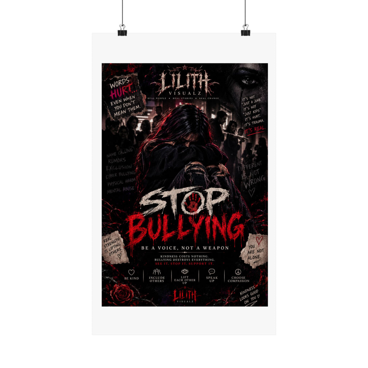 Lilith Visualz Anti Bullying Poster