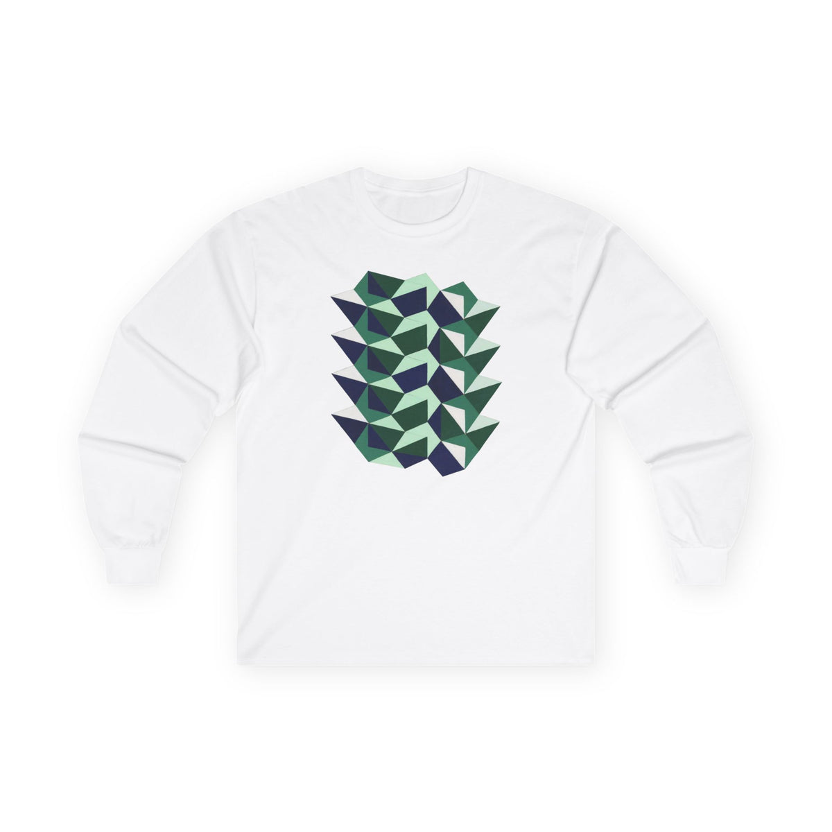 plate 364 long sleeve tee - White