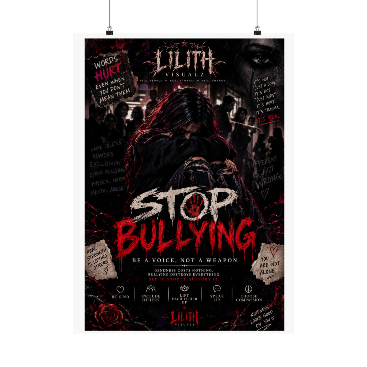 Lilith Visualz Anti Bullying Poster