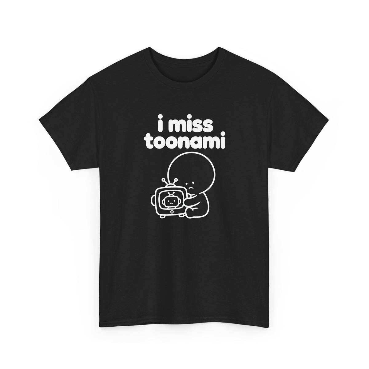 i miss toonami tee - Black