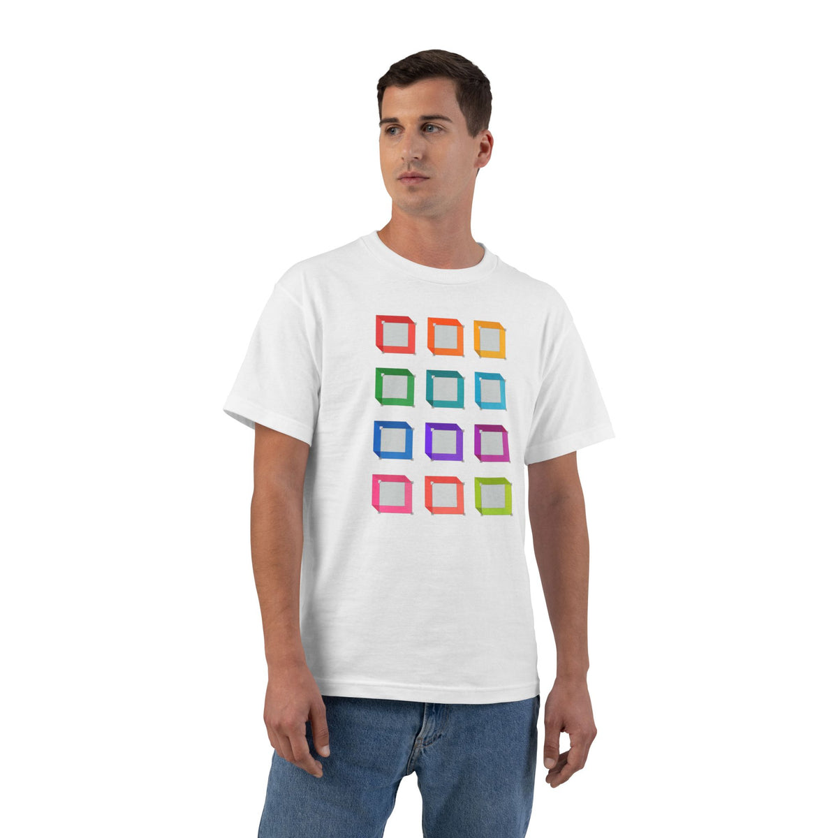 plate 089 beefy tee - White