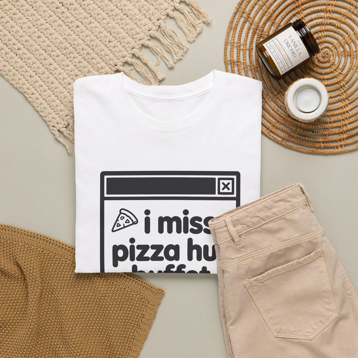 i miss pizza hut buffet error tee - White