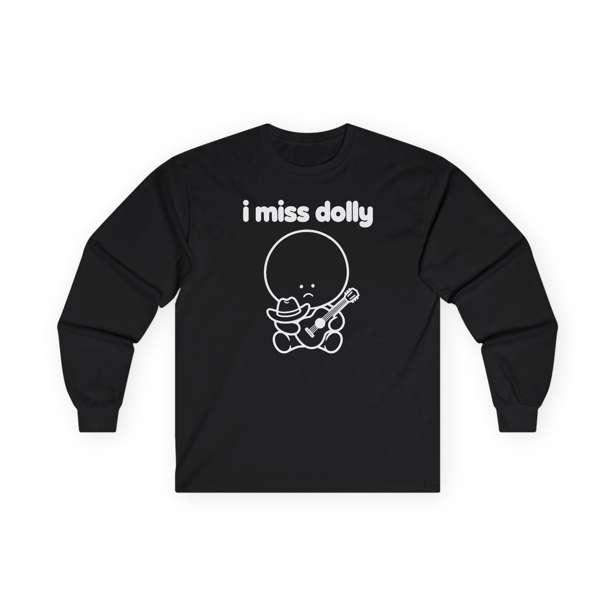 i miss dolly long sleeve tee - Black