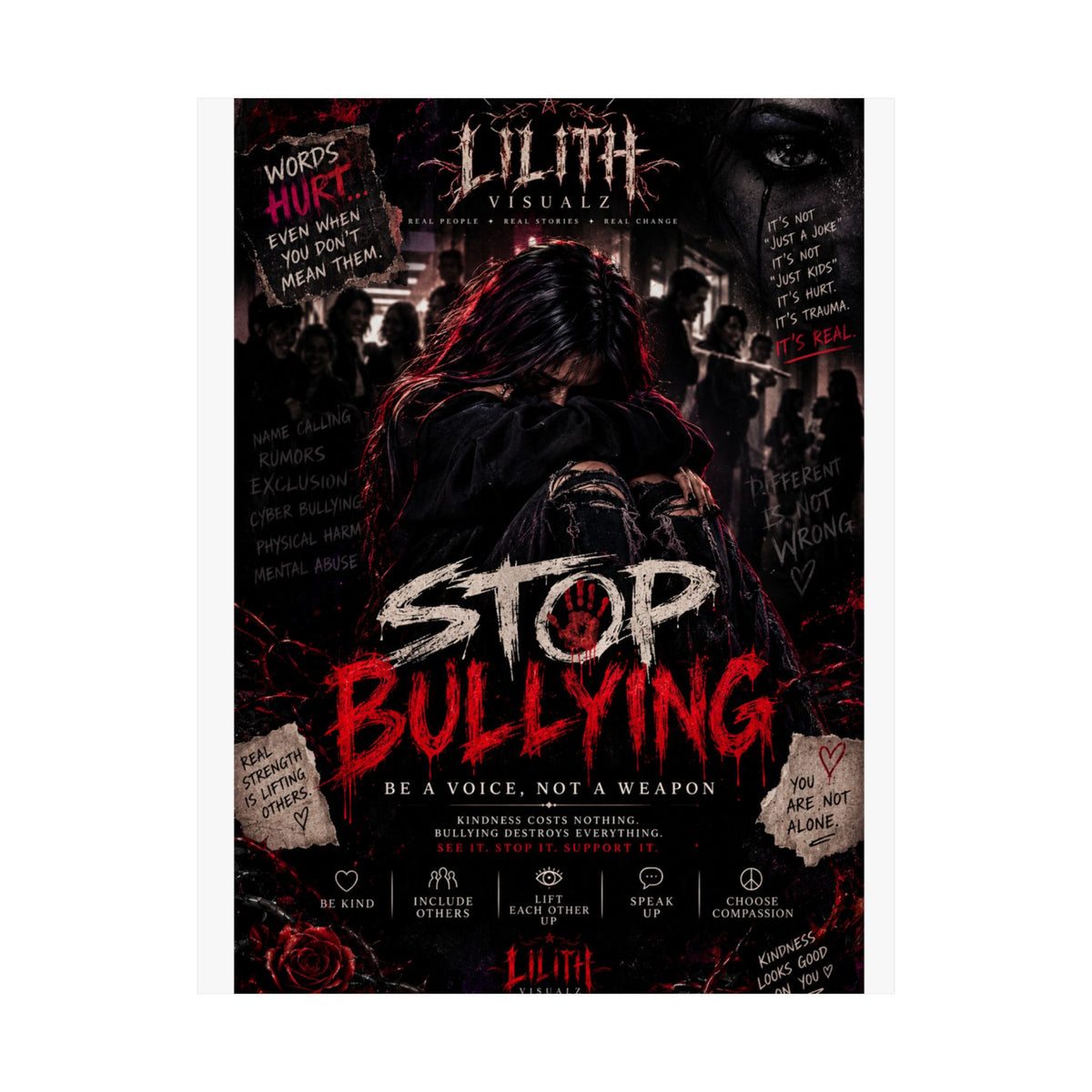 Lilith Visualz Anti Bullying Poster