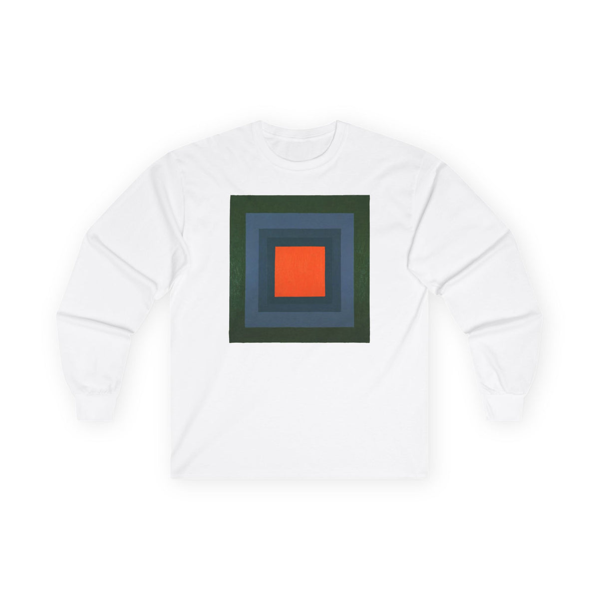 plate 020 long sleeve tee - White
