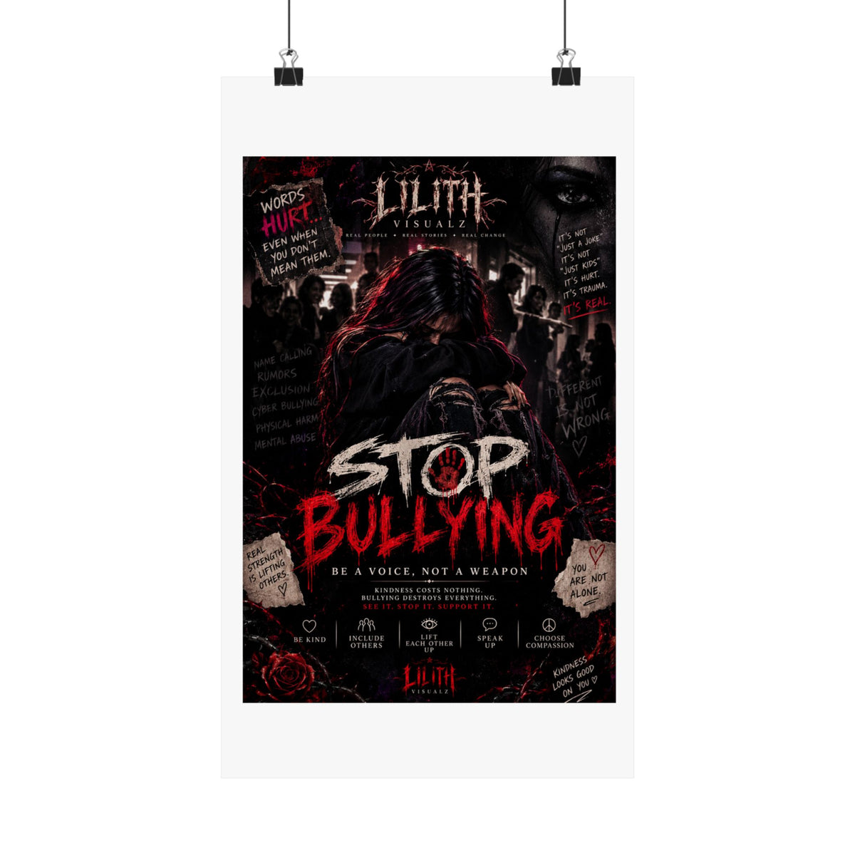 Lilith Visualz Anti Bullying Poster
