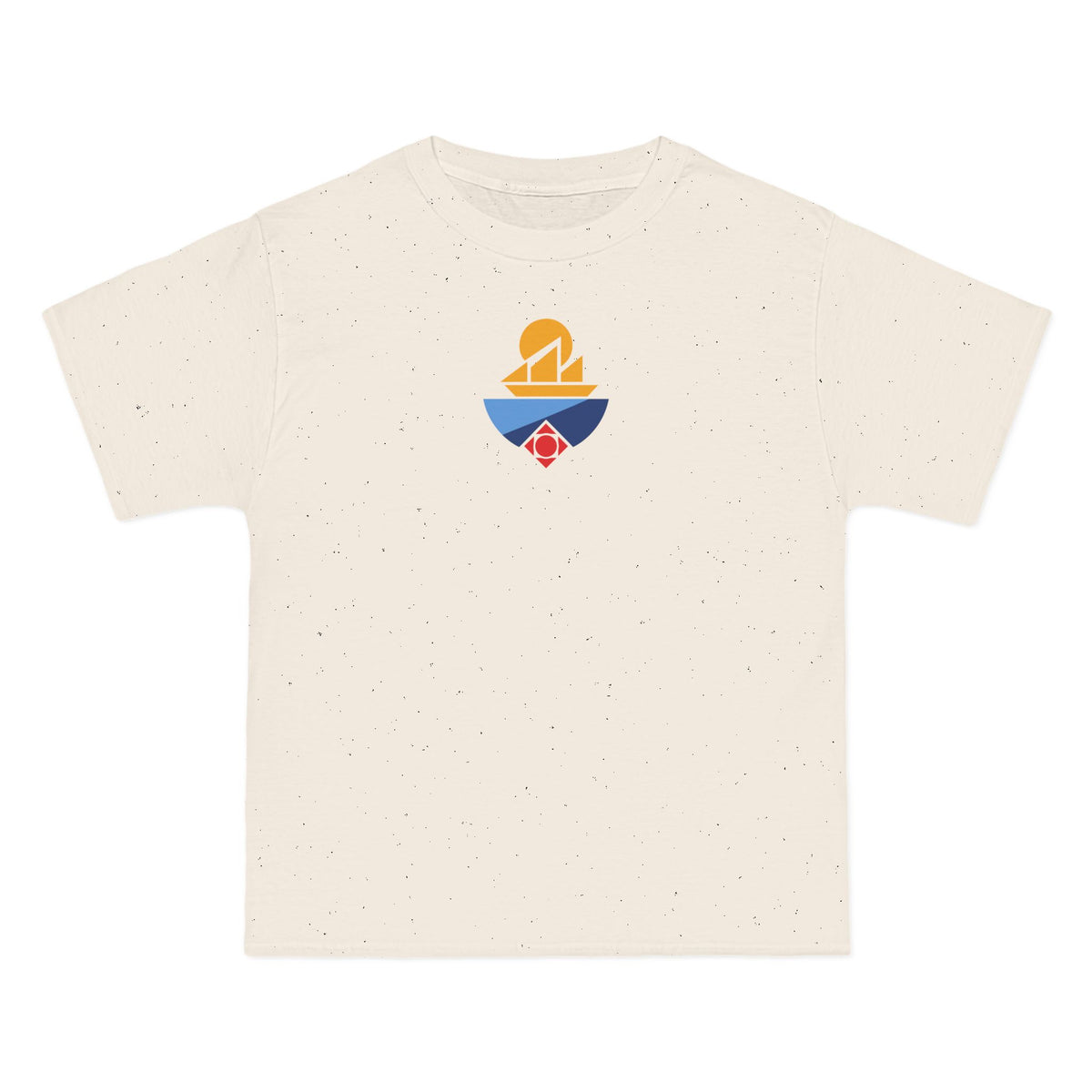 Manchester Soccer Heavyweight Tee — Natural, Gold, Navy & Aqua
