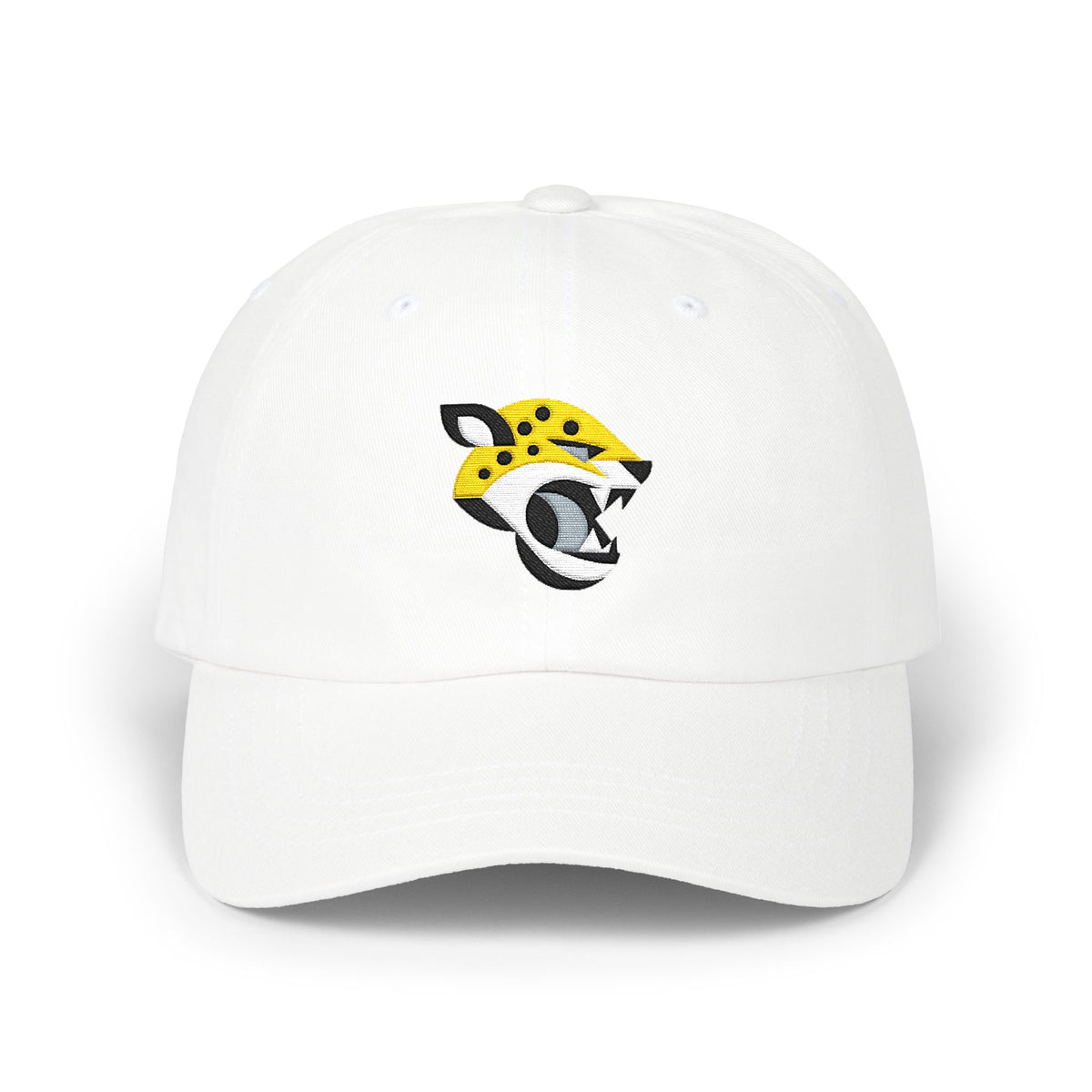 Jacksonville Football Dad Cap — Embroidered, Black, Gold & White
