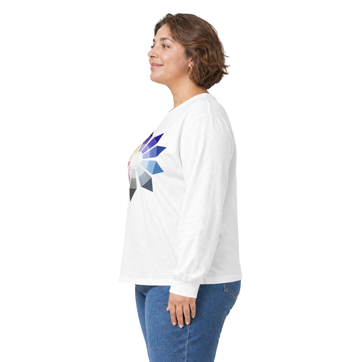 plate 116 long sleeve tee - White