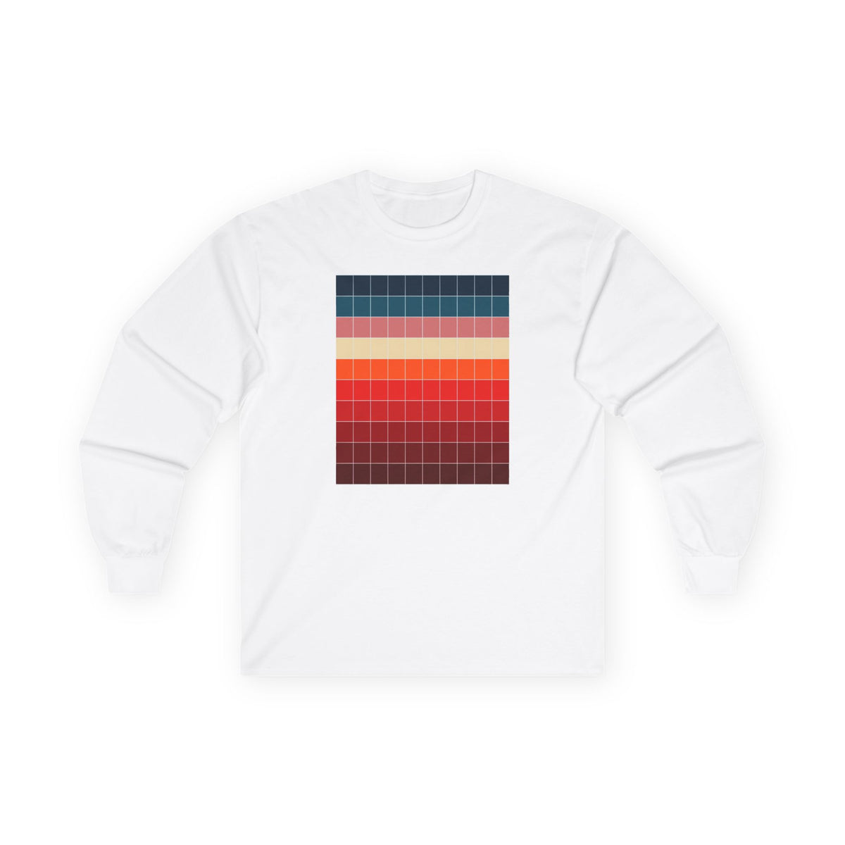 plate 208 long sleeve tee - White