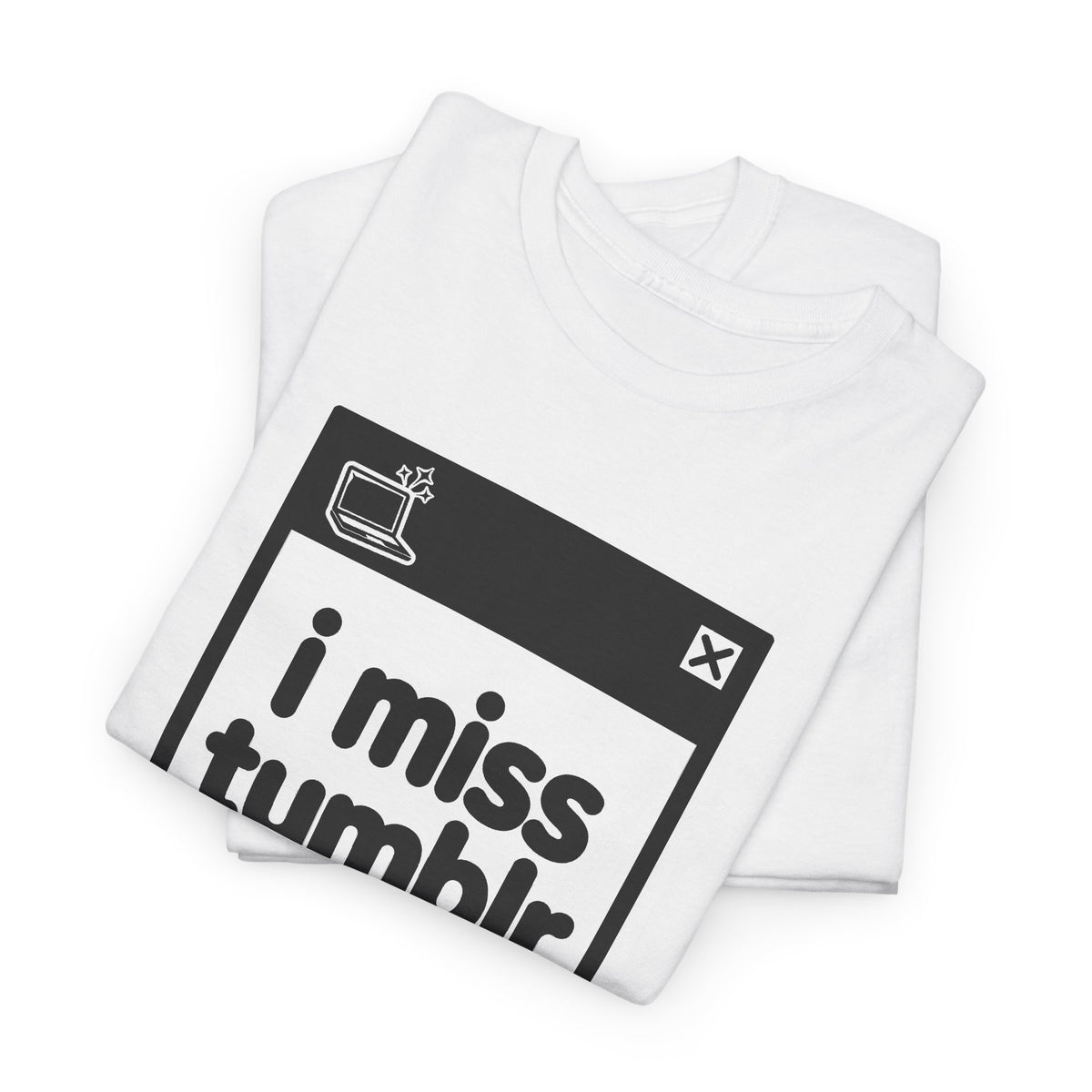 i miss tumblr error tee - White