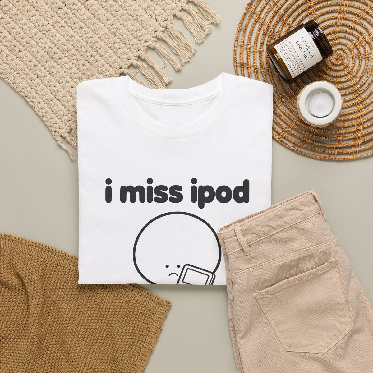 i miss ipod tee - White