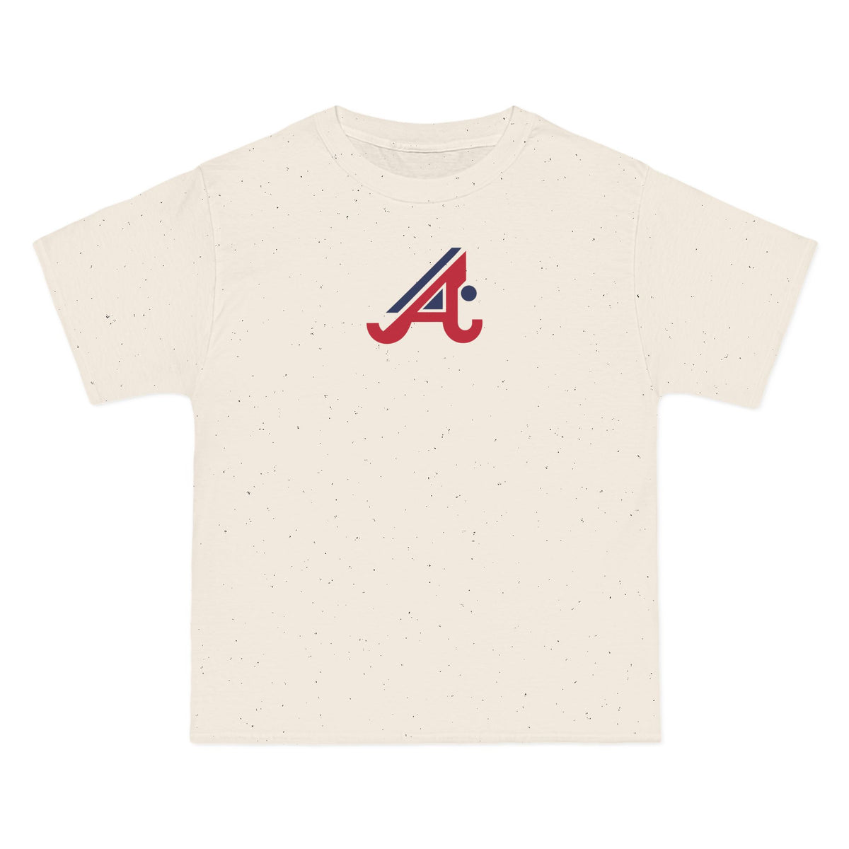 Atlanta Baseball Heavyweight Tee — Natural, Red & Navy