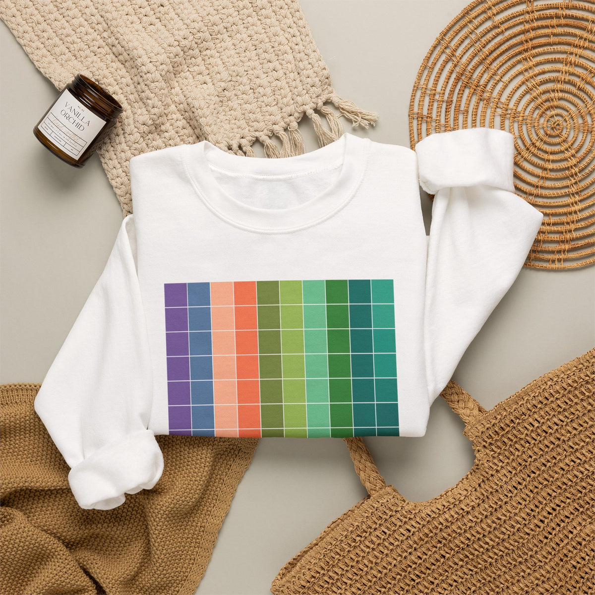 plate 321 crewneck - White