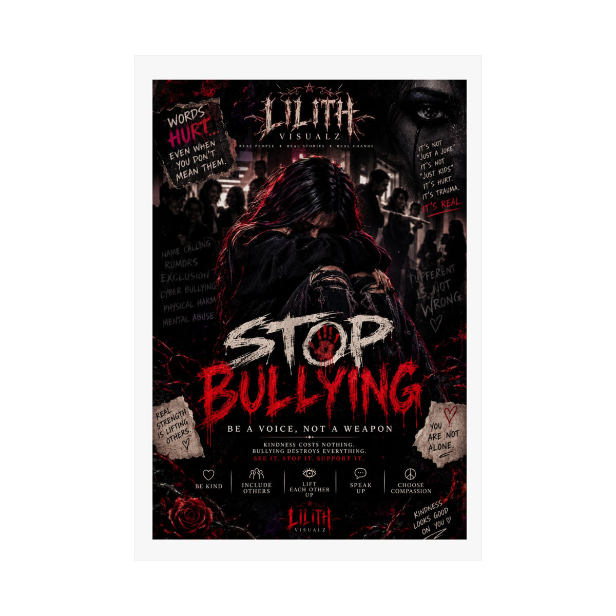 Lilith Visualz Anti Bullying Poster