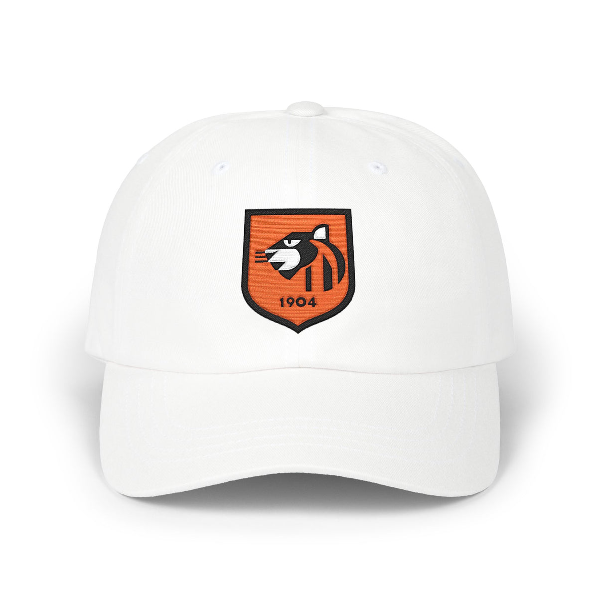 Hull Soccer Dad Cap — Embroidered, Orange, Black & White