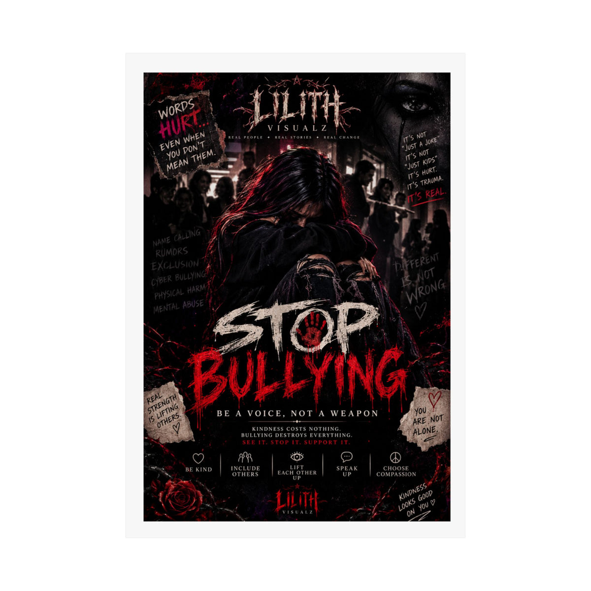 Lilith Visualz Anti Bullying Poster