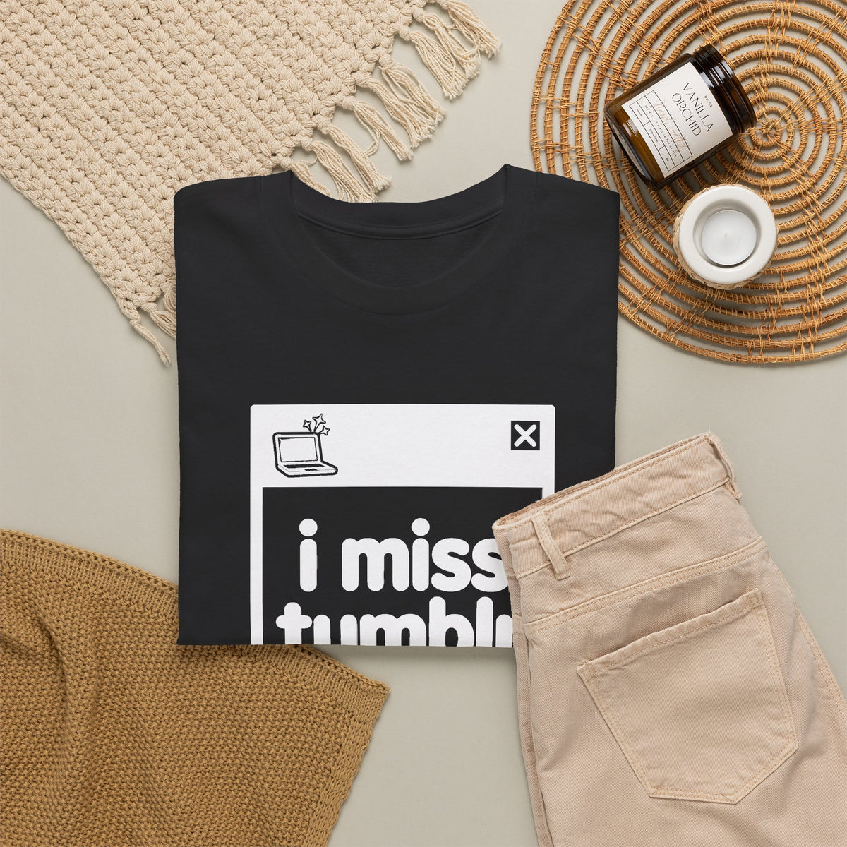 i miss tumblr error tee - Black