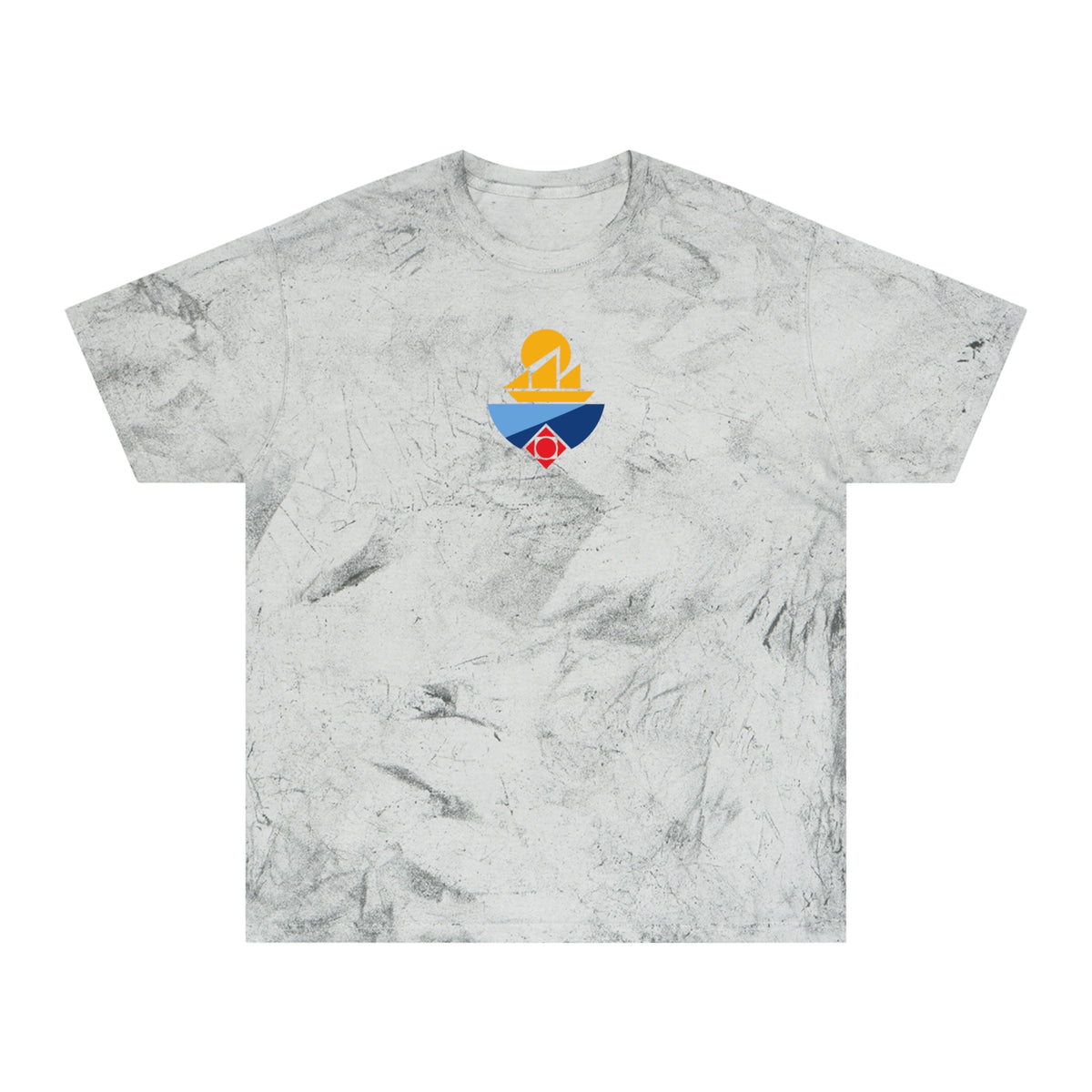 Manchester Soccer Tie-Dye Tee — Smoke, Gold, Navy & Aqua