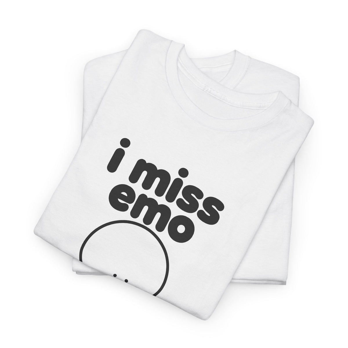 i miss emo tee - White