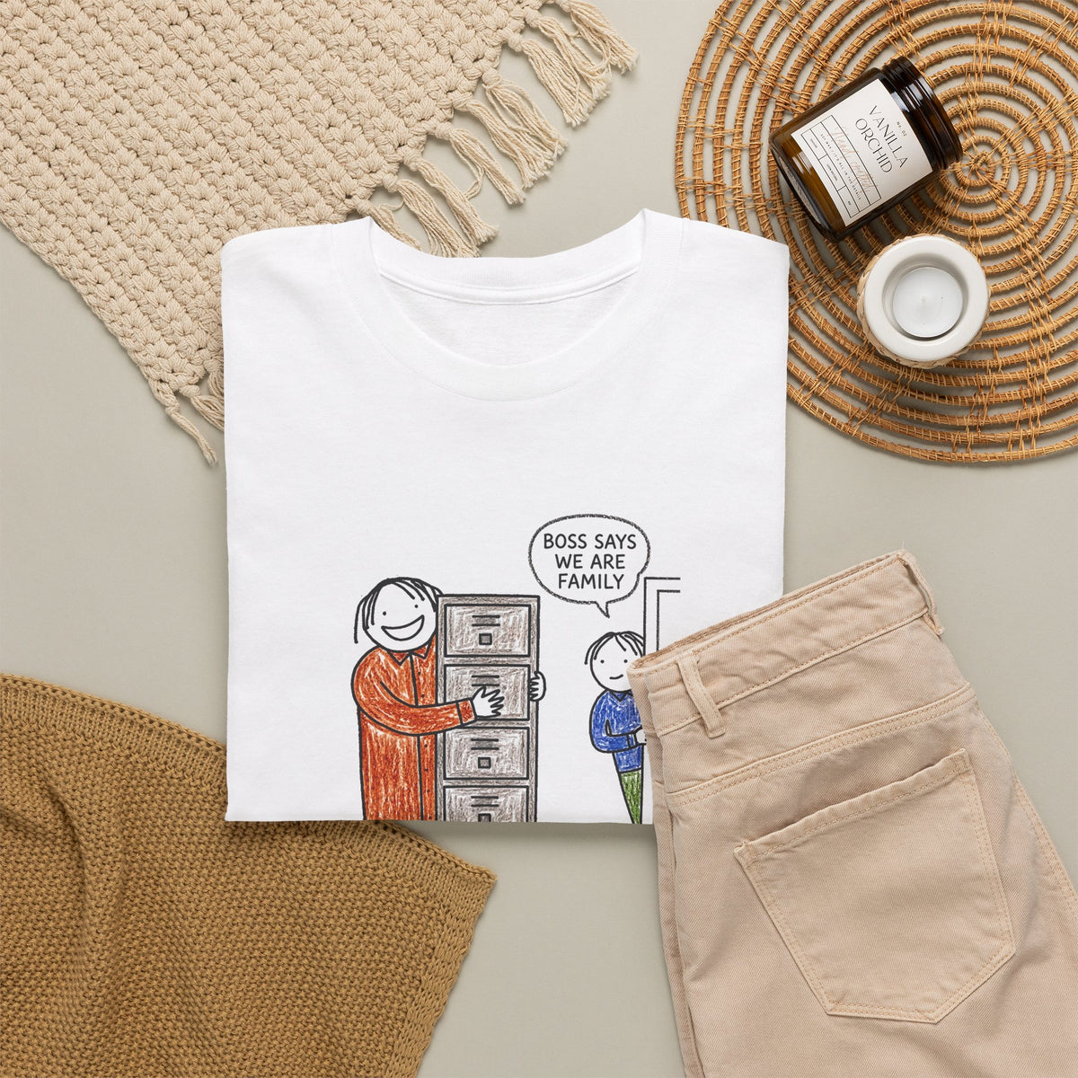 Work Family tee