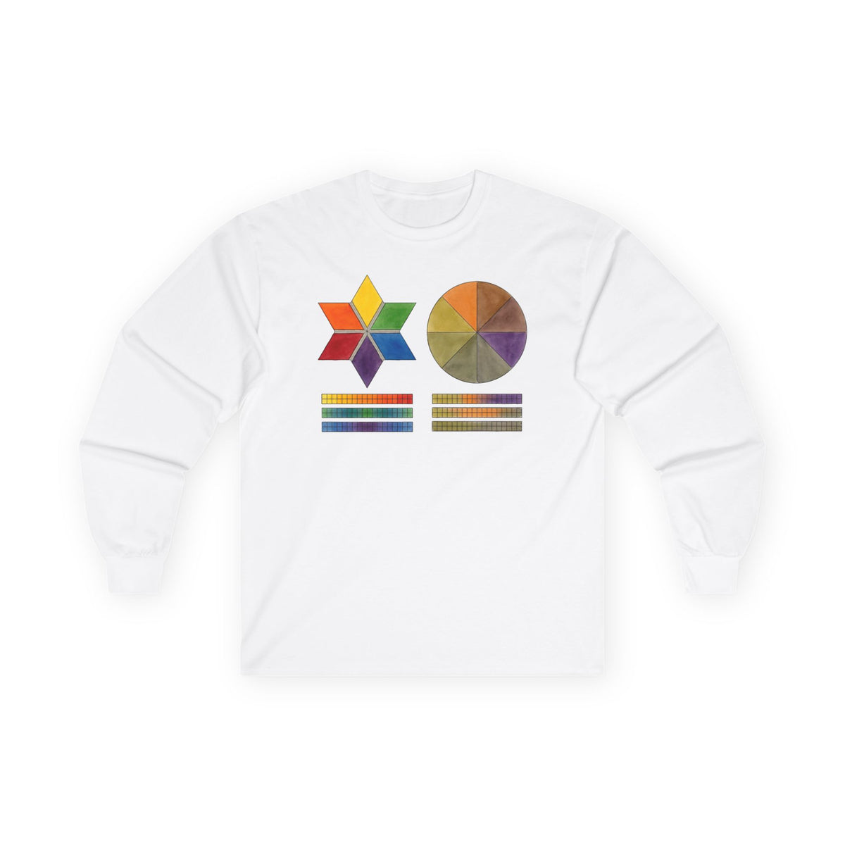 plate 202 long sleeve tee - White
