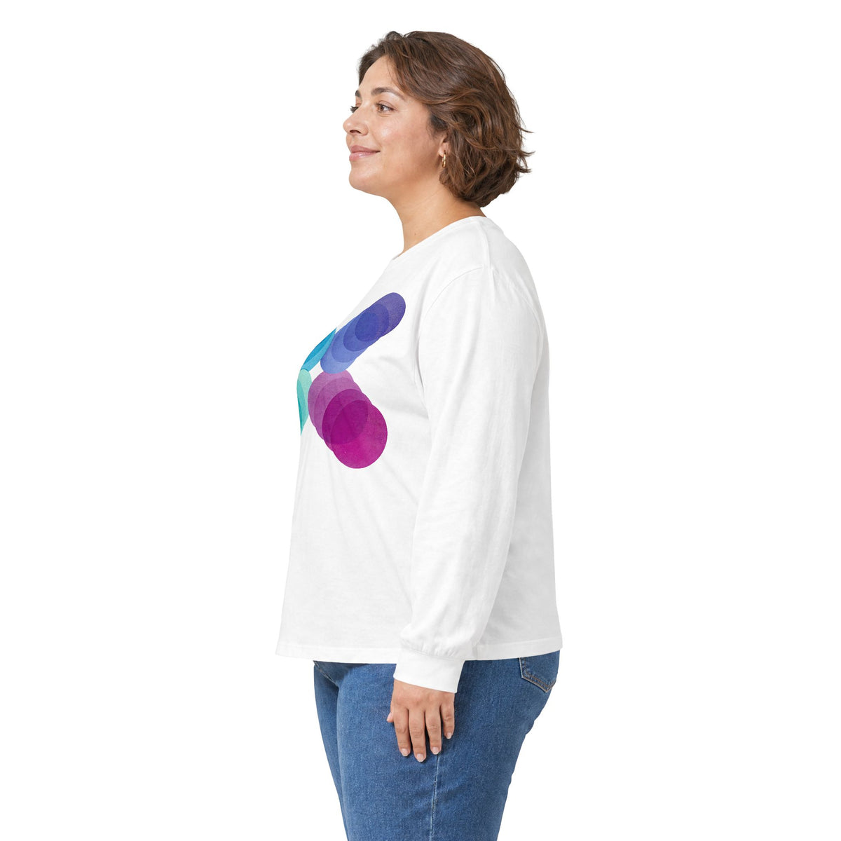 plate 147 long sleeve tee - White