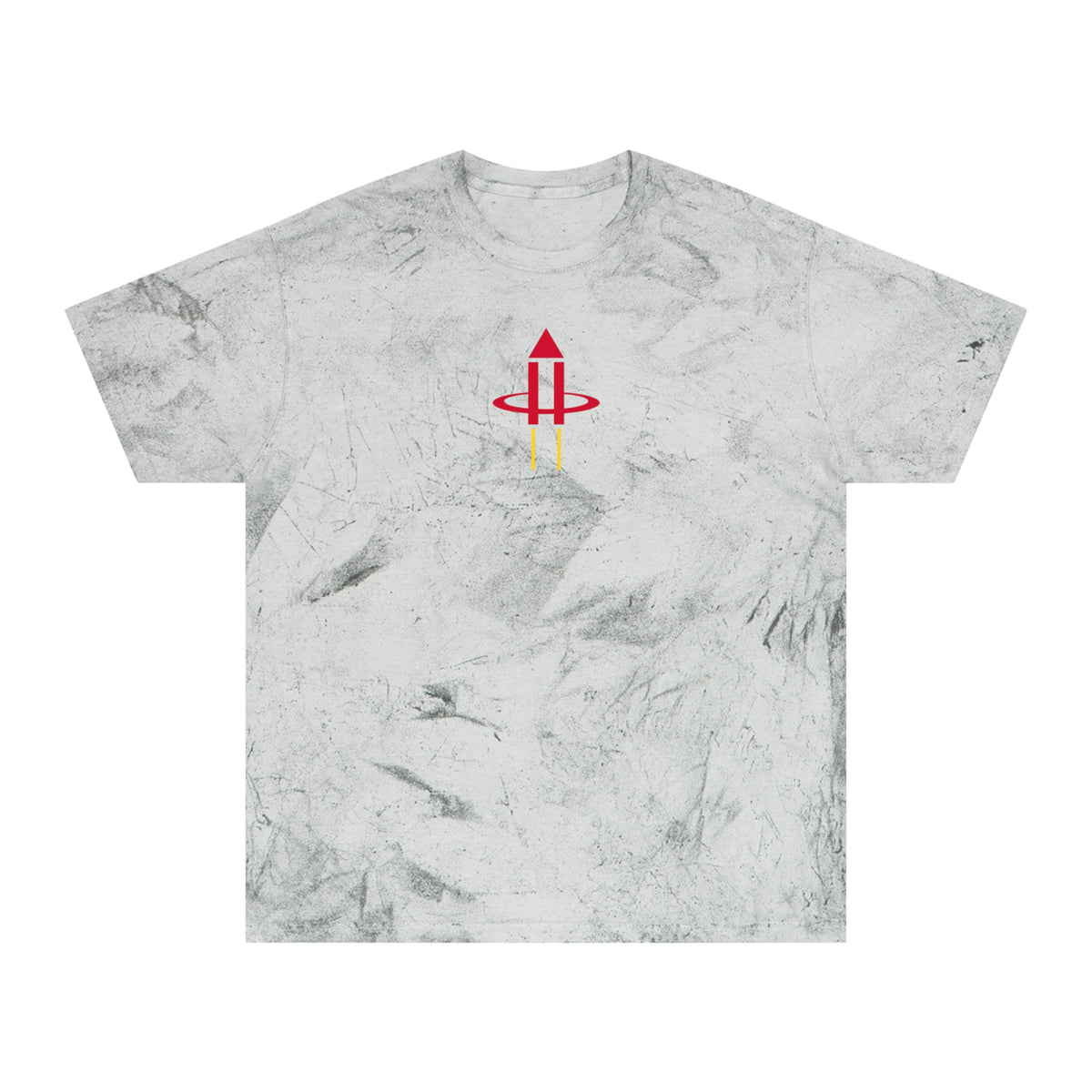 Houston Basketball Tie-Dye Tee — Smoke, Crimson & Bright Gold