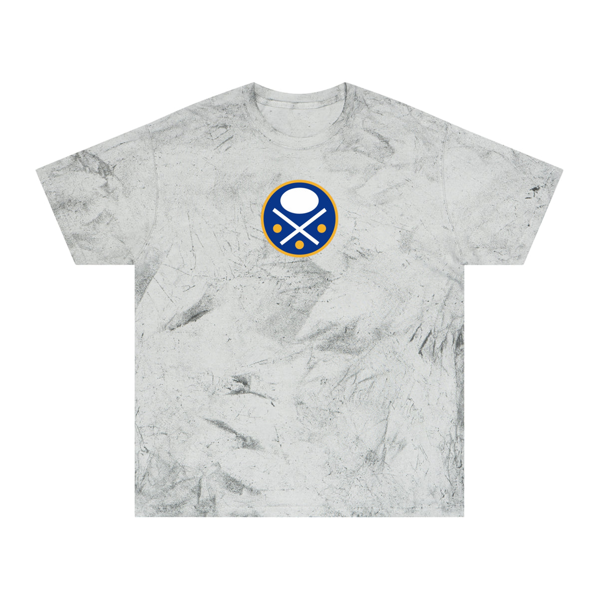 Buffalo Hockey Tie-Dye Tee — Smoke, Royal, White & Gold