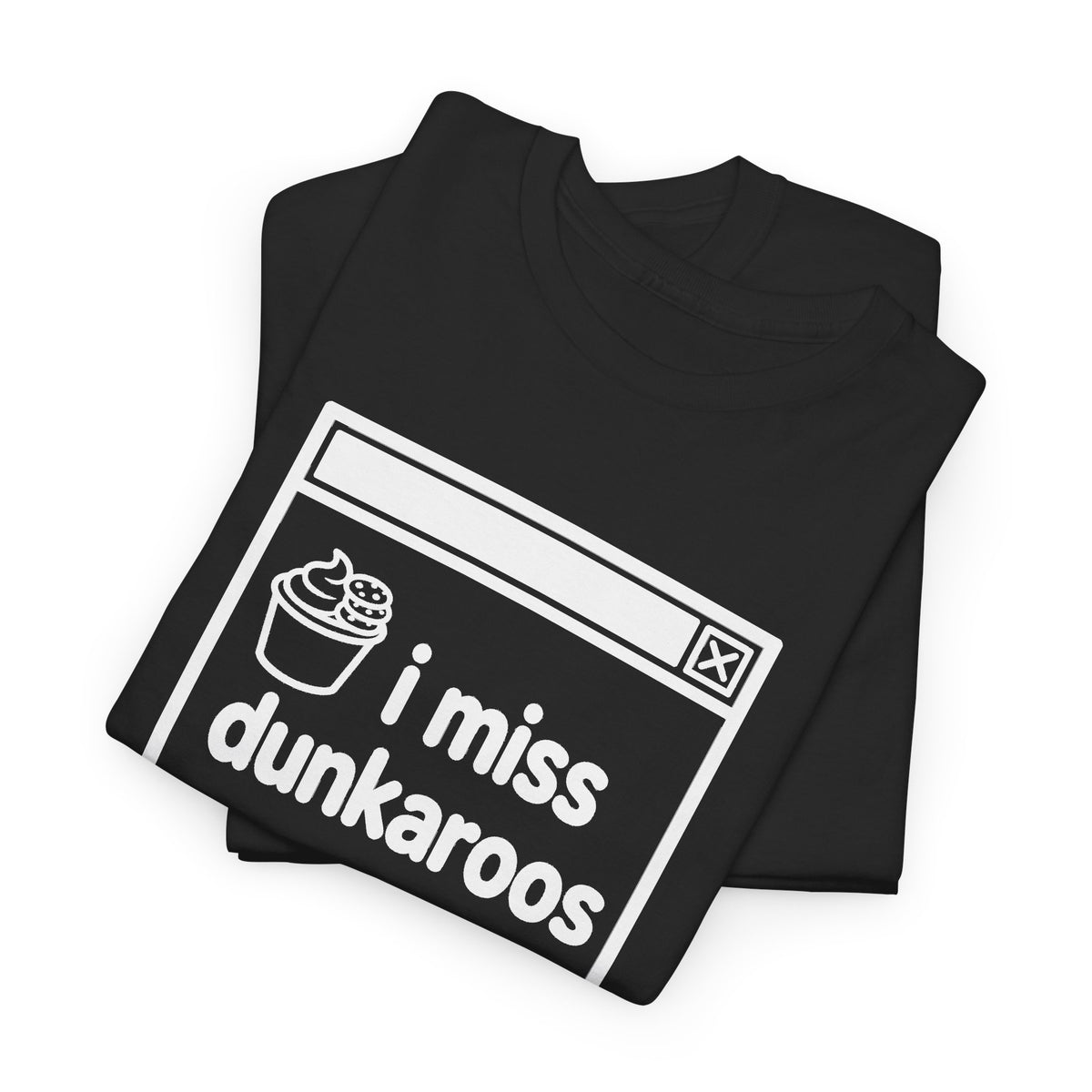 i miss dunkaroos error tee - Black