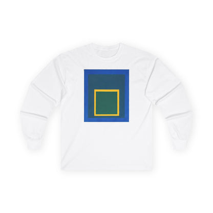 plate 017 long sleeve tee - White