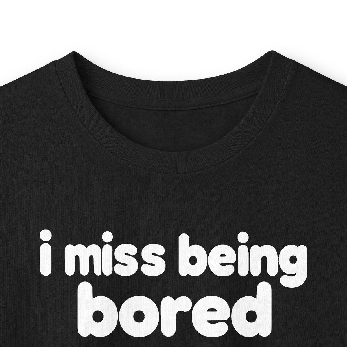 i miss being bored long sleeve tee - Black by lonelyboi