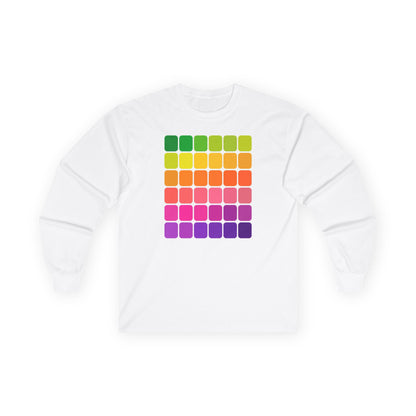 plate 145 long sleeve tee - White