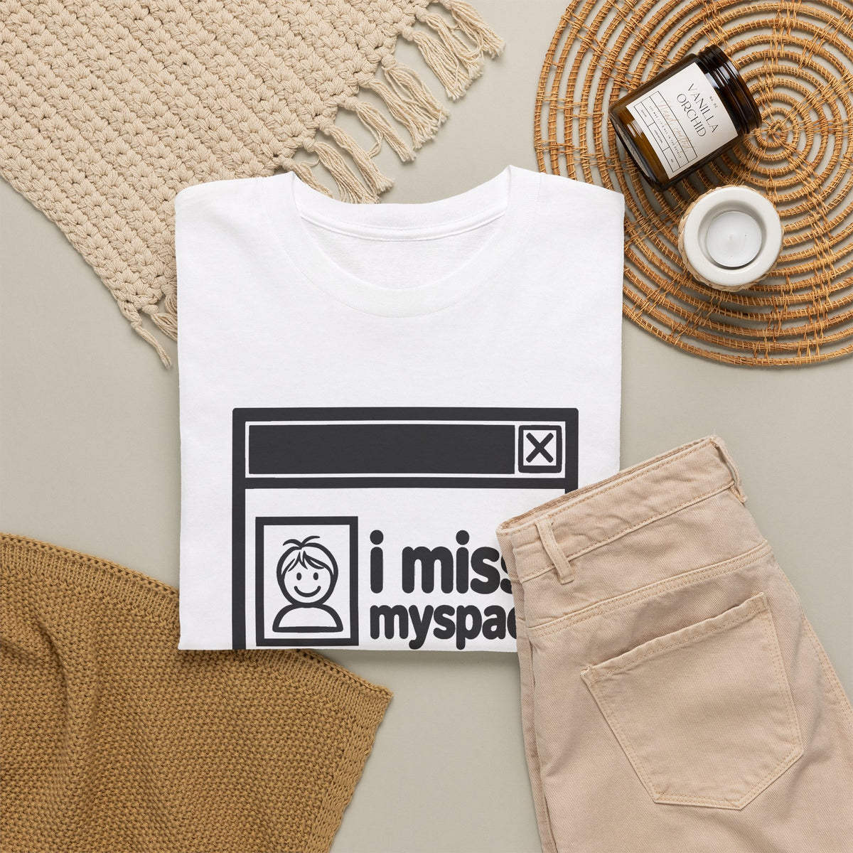 i miss myspace error tee - White by lonelyboi