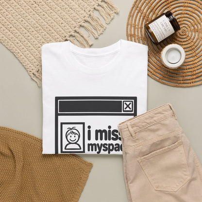i miss myspace error tee - White
