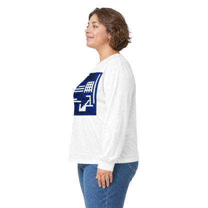 plate 003 long sleeve tee - White