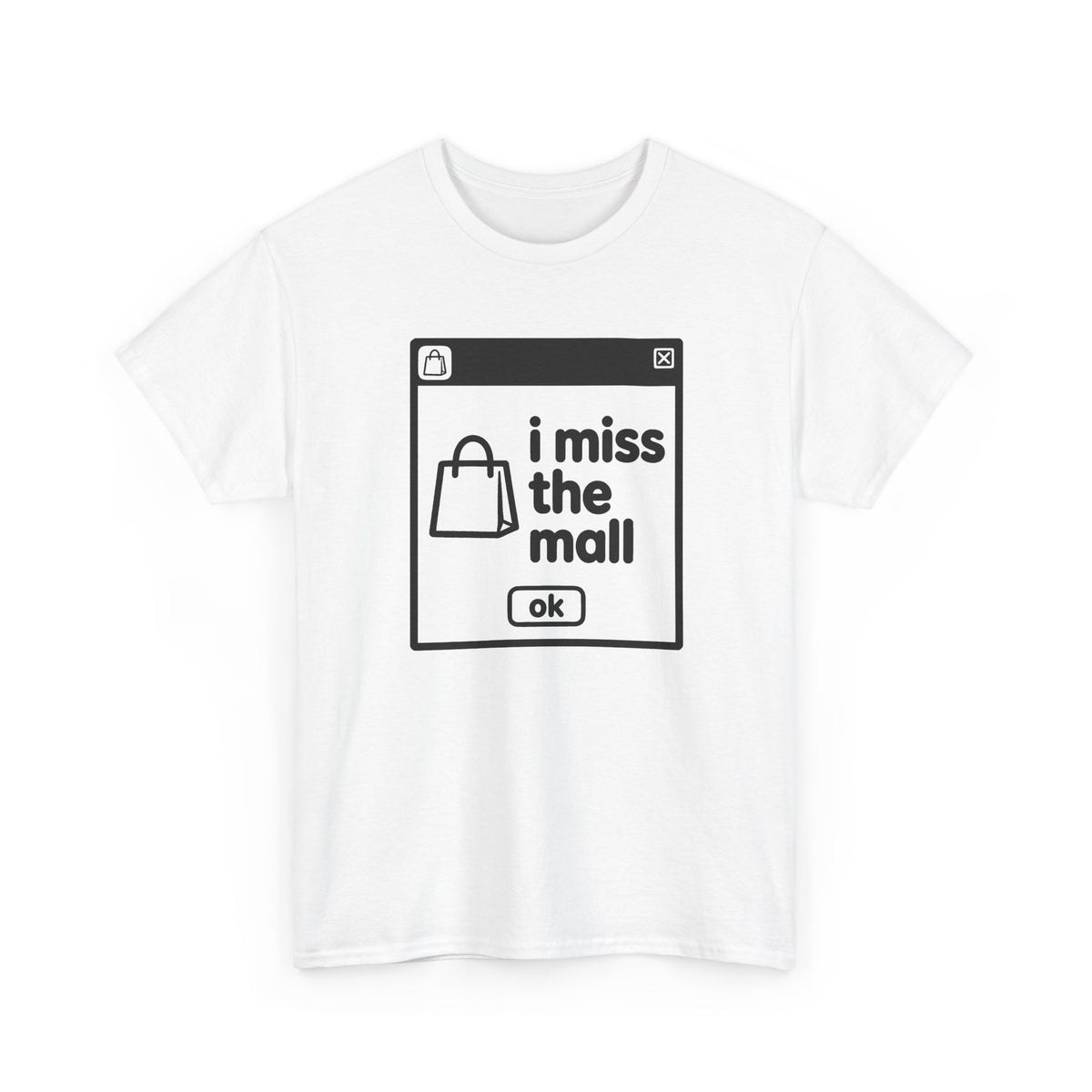 i miss the mall error tee - White by lonelyboi