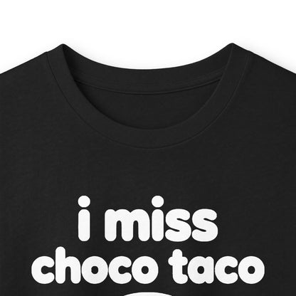 i miss choco taco long sleeve tee - Black