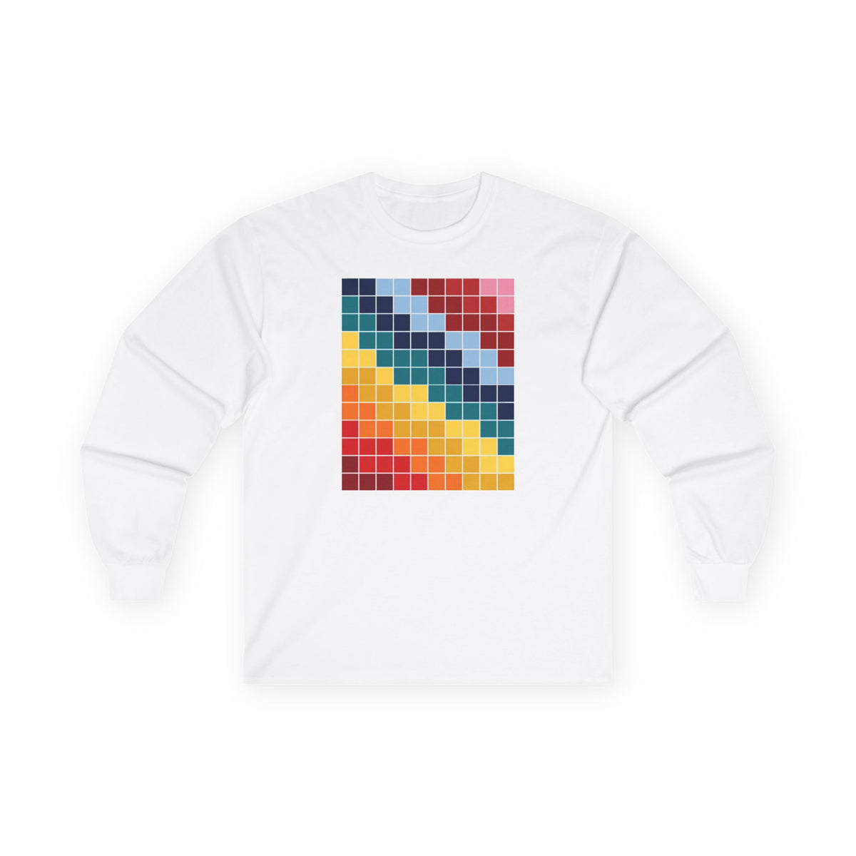 plate 114 long sleeve tee - White