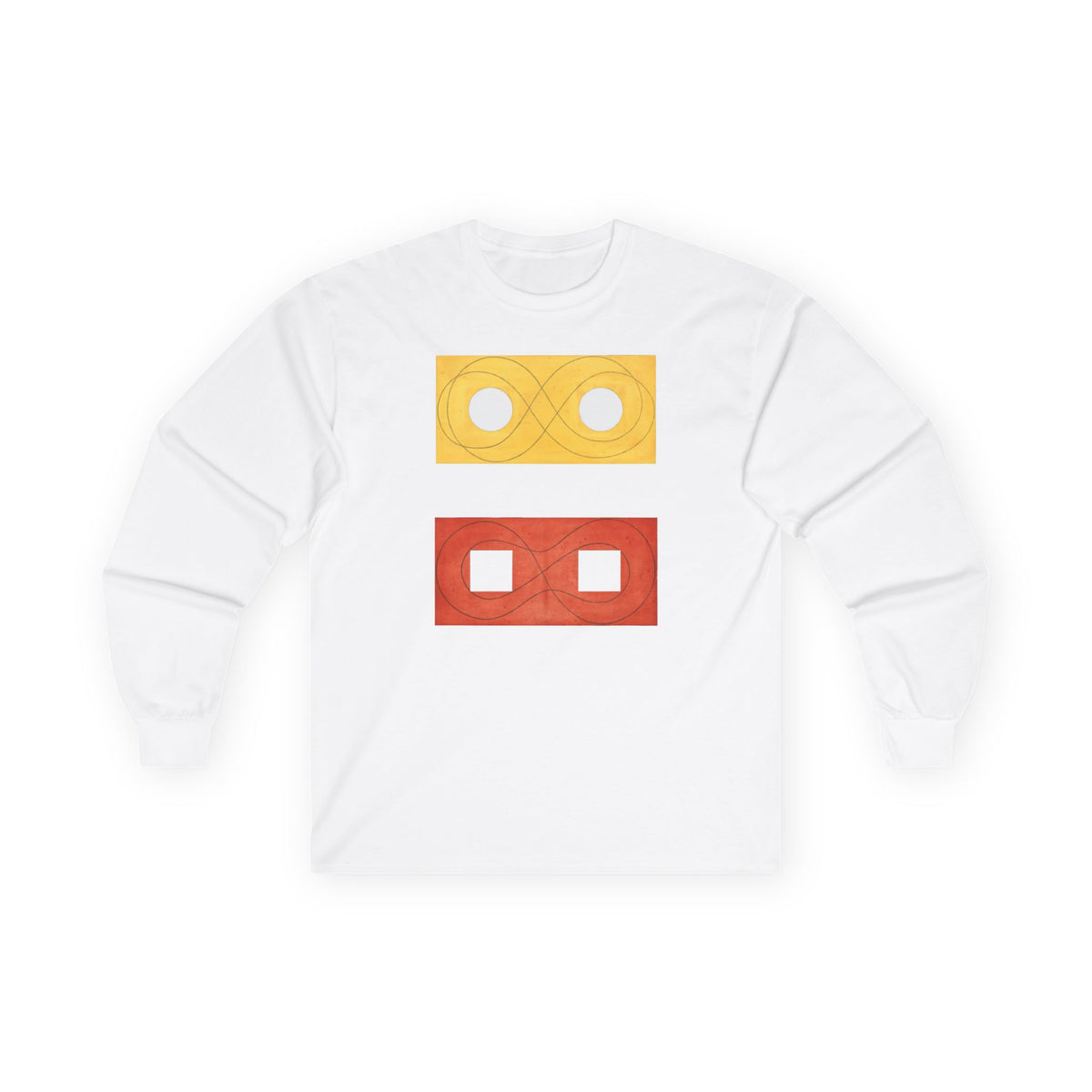 plate 425 long sleeve tee - White