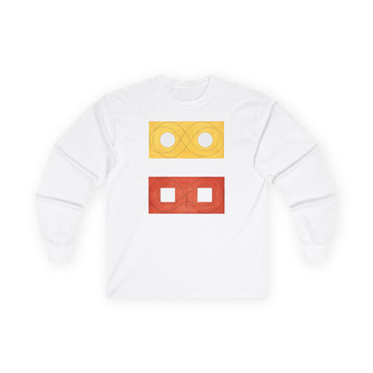 plate 425 long sleeve tee - White