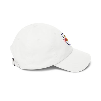 New York Soccer Dad Cap — Embroidered, Navy, Red & Gold
